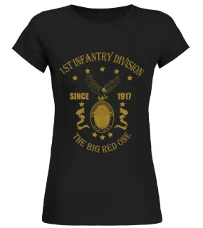 1st Infantry Division T-shirt Camiseta cuello redondo Mujer