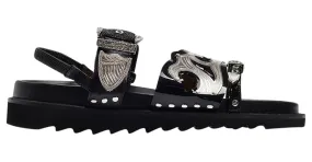 AJ1018 Zapatos Planos - Toga Pulla - Negro - Piel 