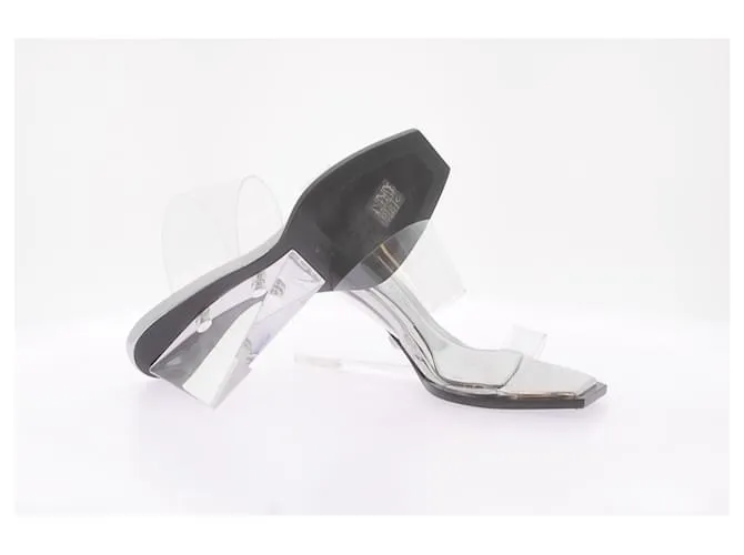 ALEXANDER MCQUEEN Sandalias T.EU 37.5 Cuero Plata 