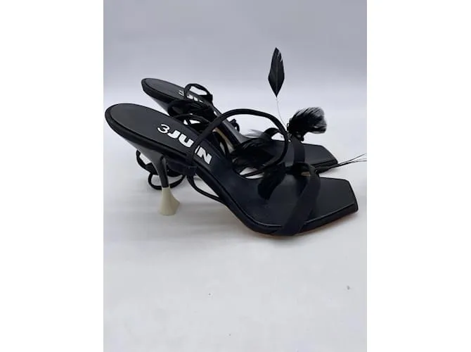 Autre Marque NO FIRMA / Sandalias UNSIGNED T.UE 37 cuero Negro 