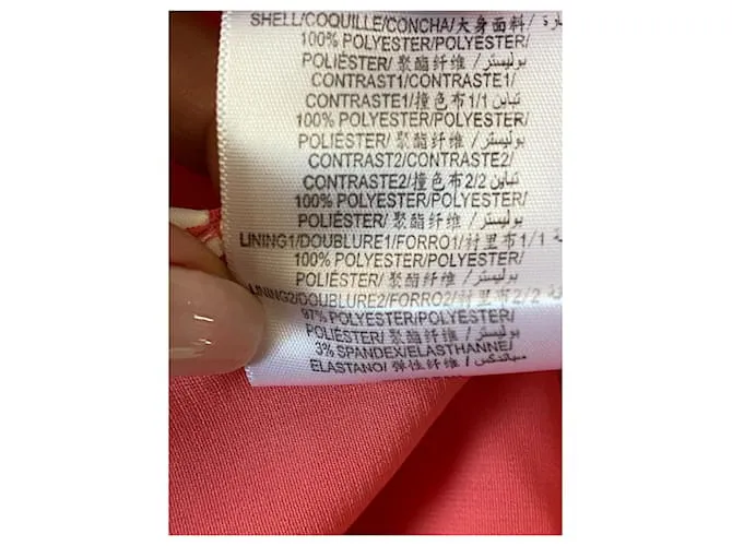 Bcbg Max Azria BCBGMaxazria Rosette Cocktail Coral Minivestido sin mangas 