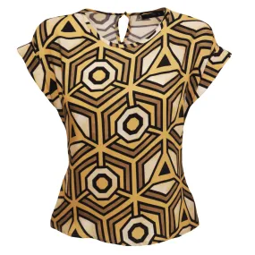 Blusa con Estampado de Formas Lofassi 9600