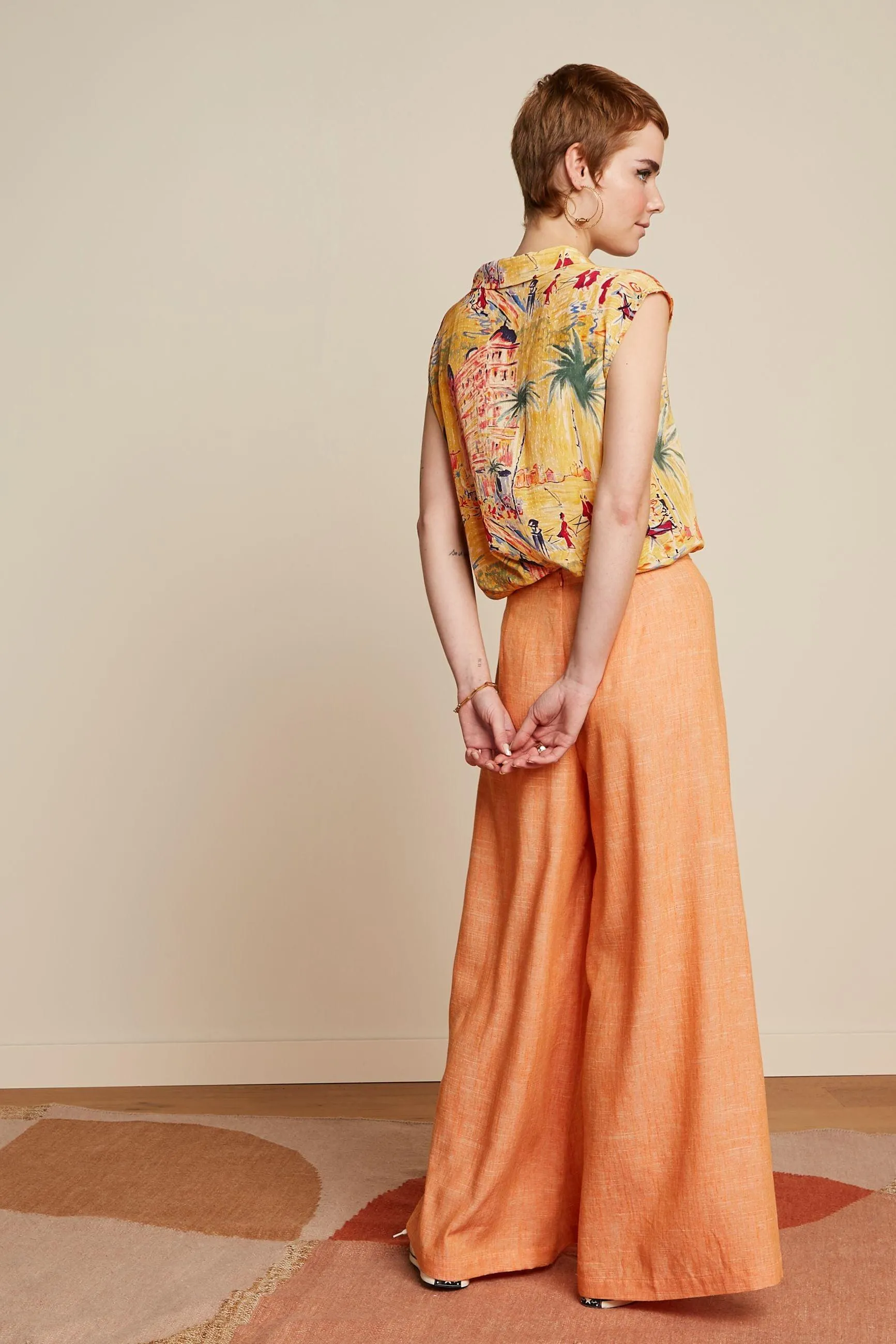 Blusa King Louie July Serafini Tuscan Yellow