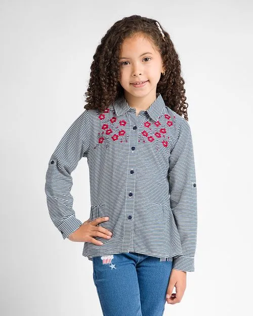 Blusa Niña Gabriela Azul Suzo