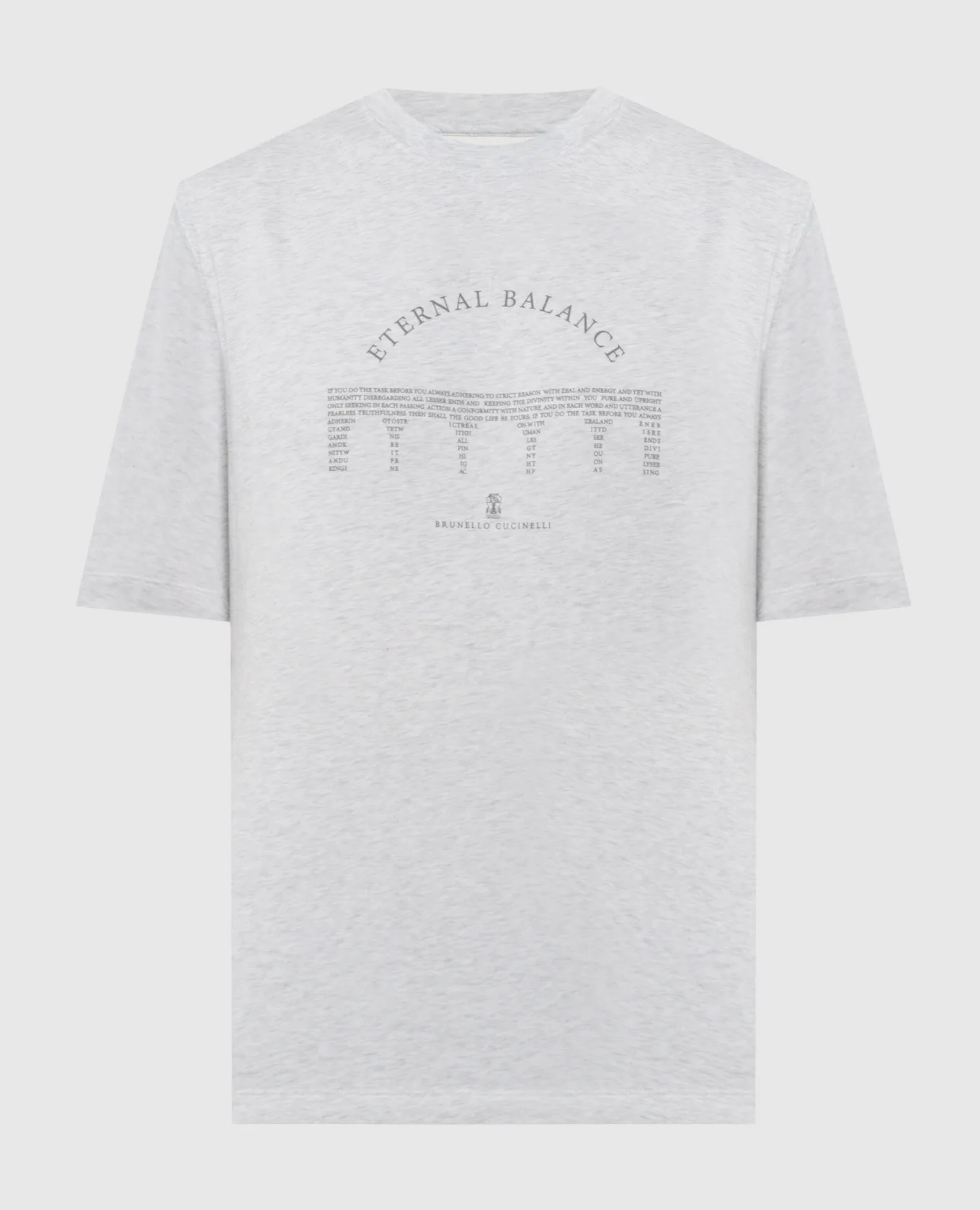 Brunello Cucinelli Gray t-shirt with logo print