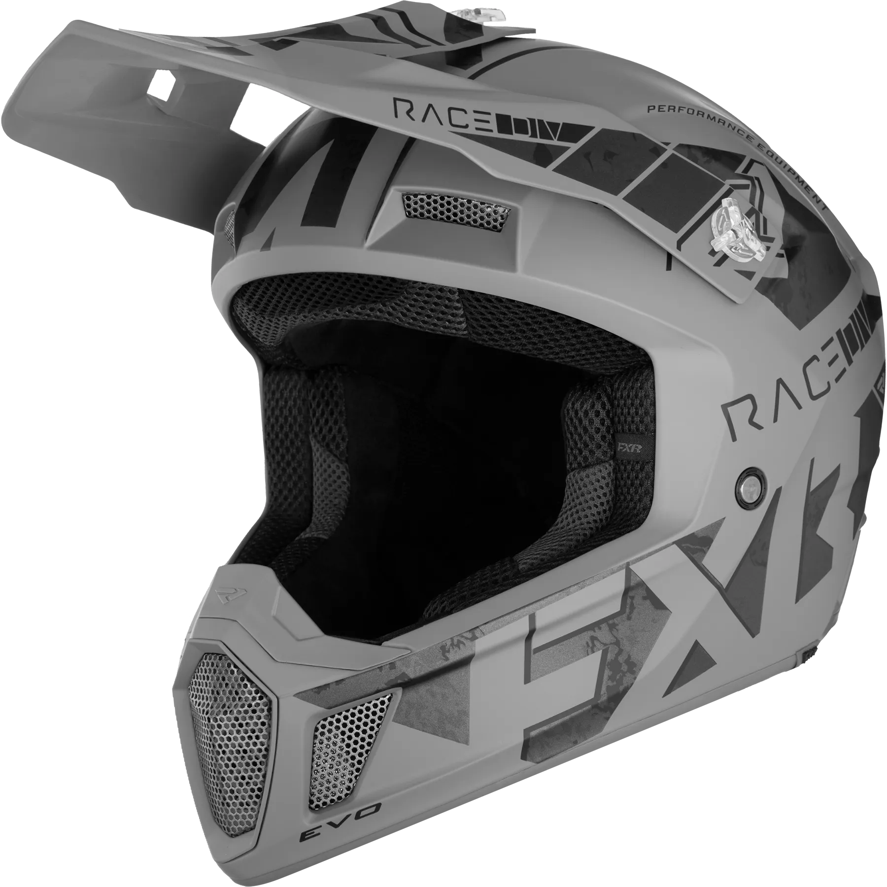 Casco de Cross FXR Clutch Acero