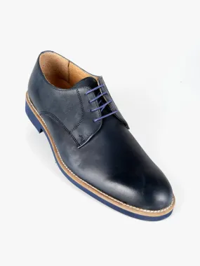 Cesare V. Zapatos oxford en piel bicolor para hombre