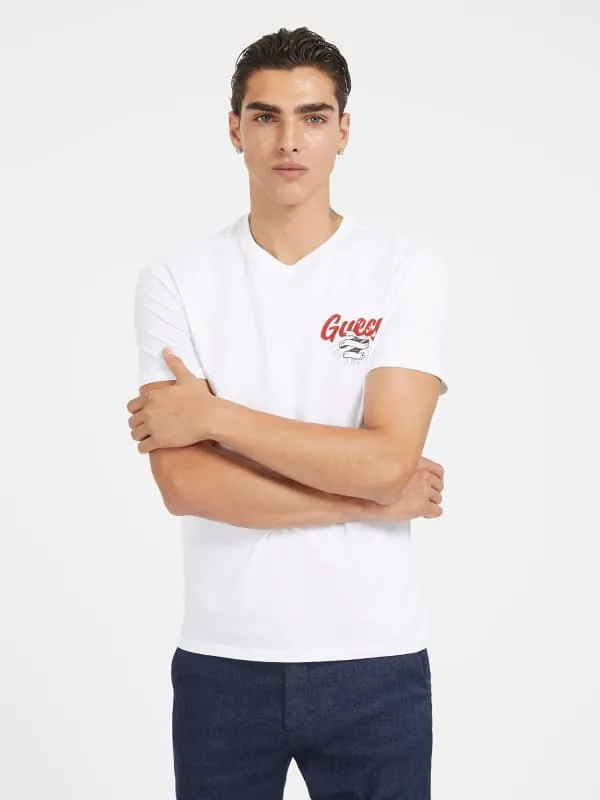 GUESS Front Logo Stretch T-Shirt