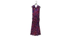 ****ISABEL MARANT Vestido sin mangas con cuello en V Púrpura 