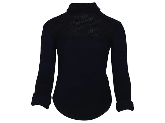 Jersey elástico Isabel Marant de lana azul marino 
