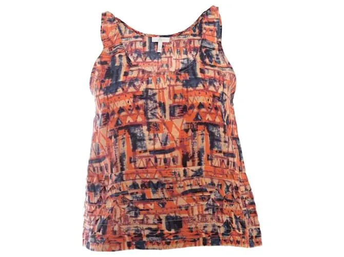 Joie alegría, camiseta sin mangas multicolor en capas. 