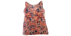 Joie alegría, camiseta sin mangas multicolor en capas. 
