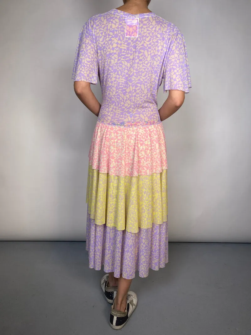 LA SUITE Vestido Traslucida Vuelos