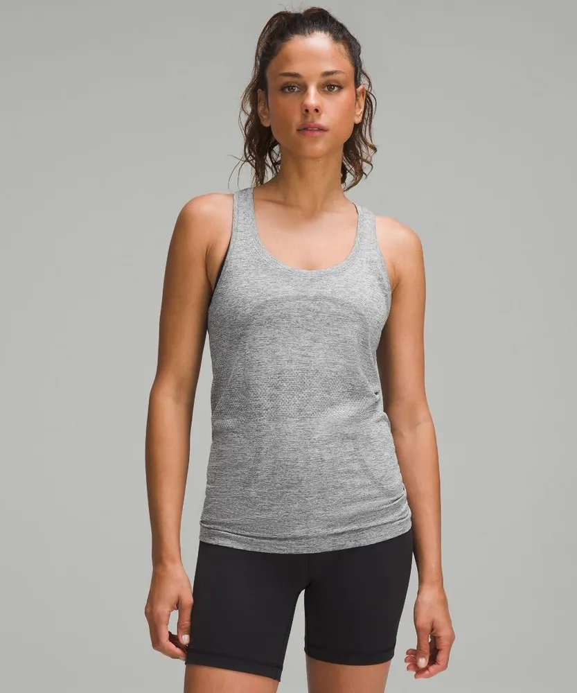 Lululemon Camiseta de tirantes con espalda olímpica Swiftly Tech 2.0 - Slate/White | FY74-K8SZ