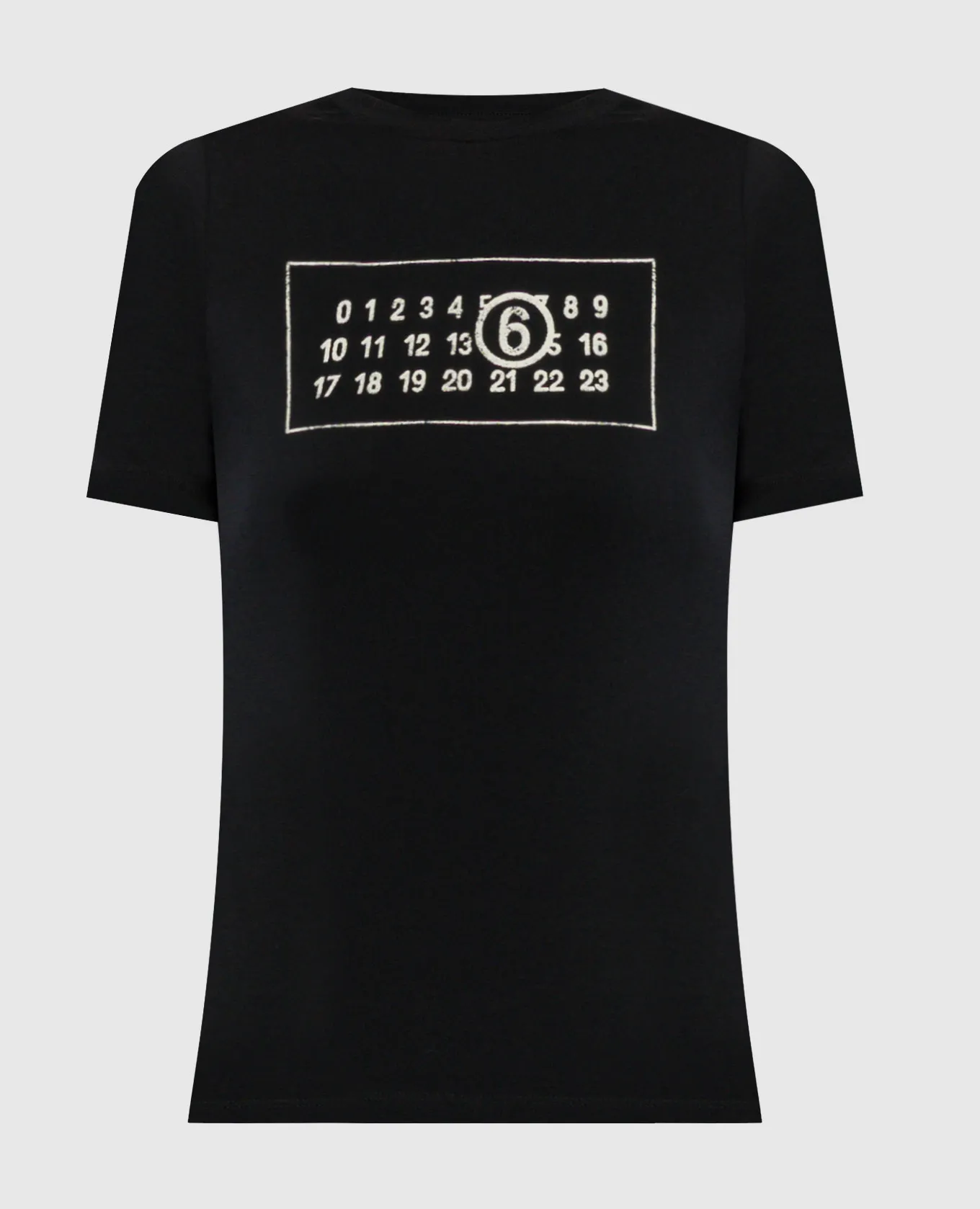Maison Margiela MM6 Black t-shirt with logo print