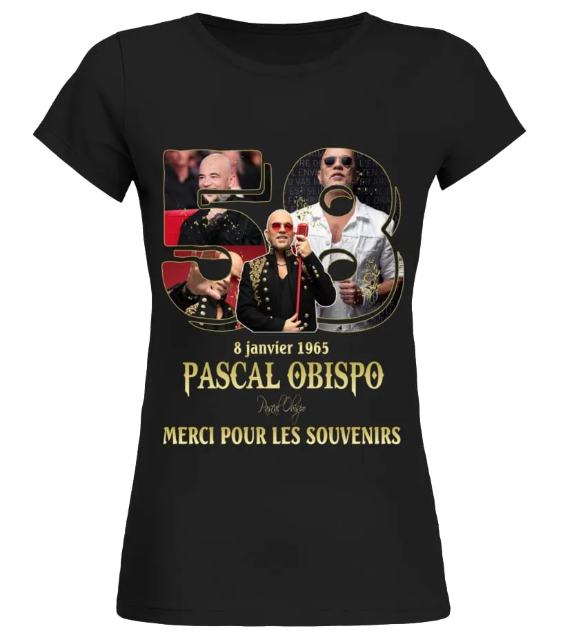 MEMORIES Pascal Obispo Camiseta cuello redondo Mujer
