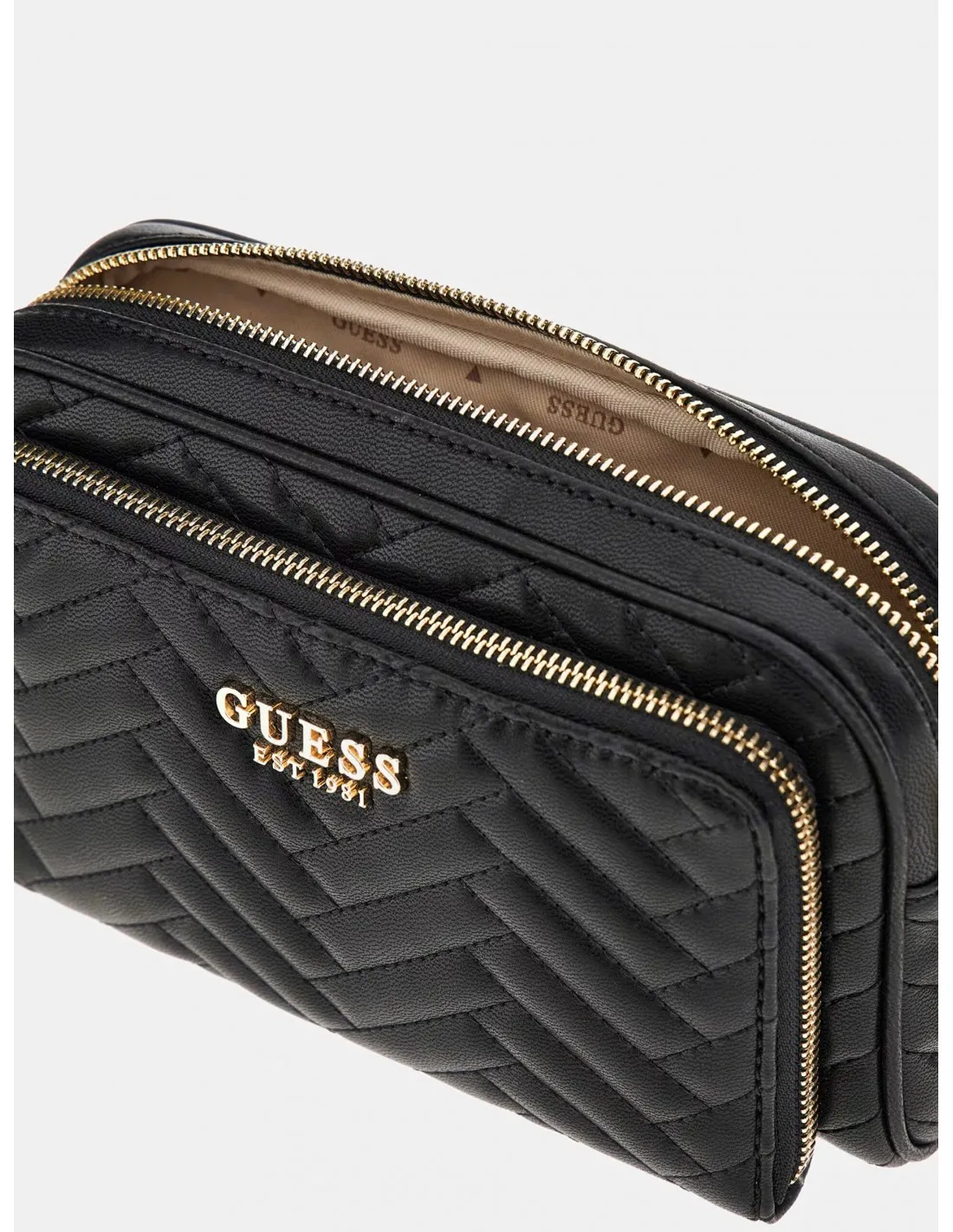 Mini bandolera Anning pespunteada de Guess
