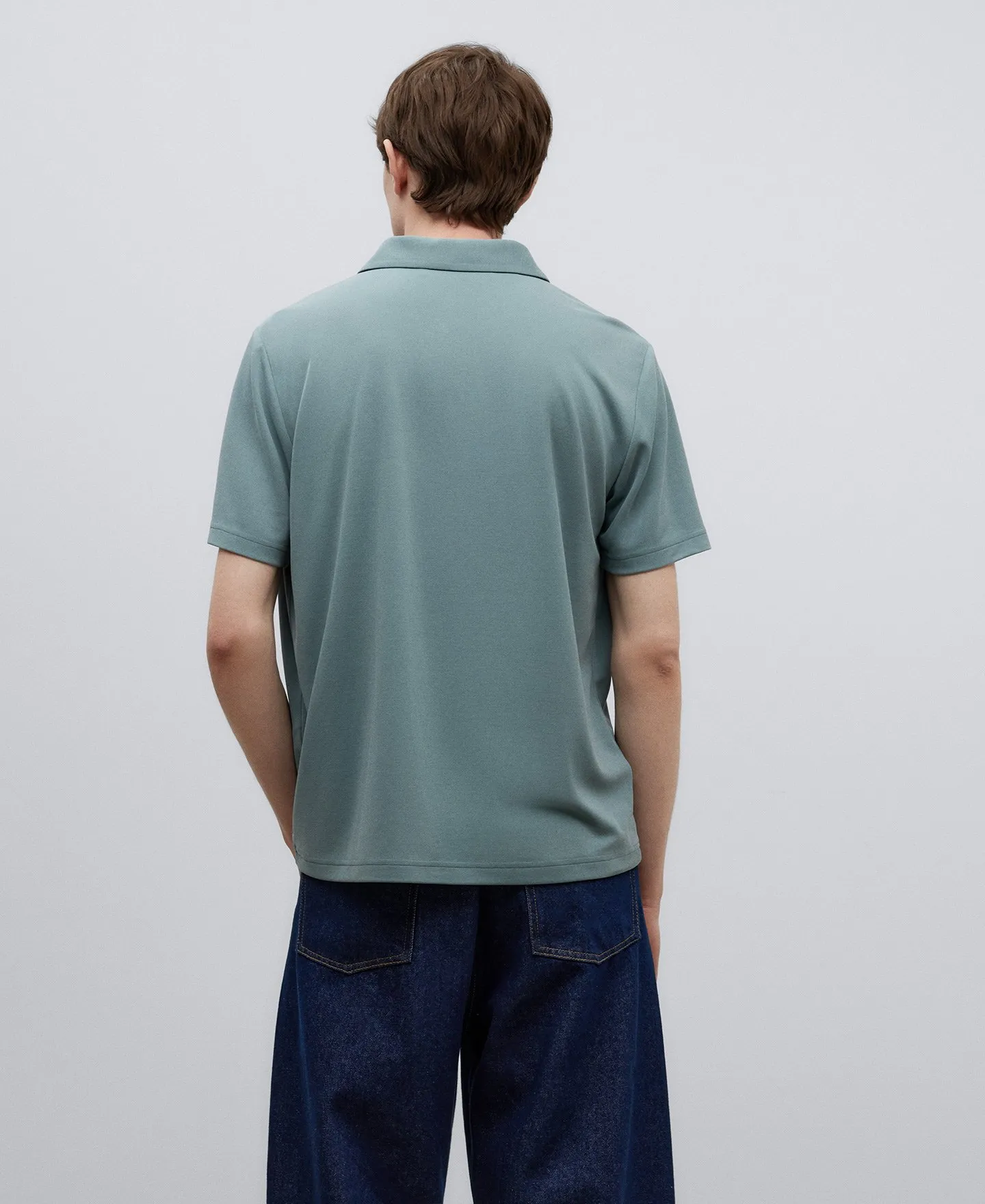 Modal regular fit polo shirt man