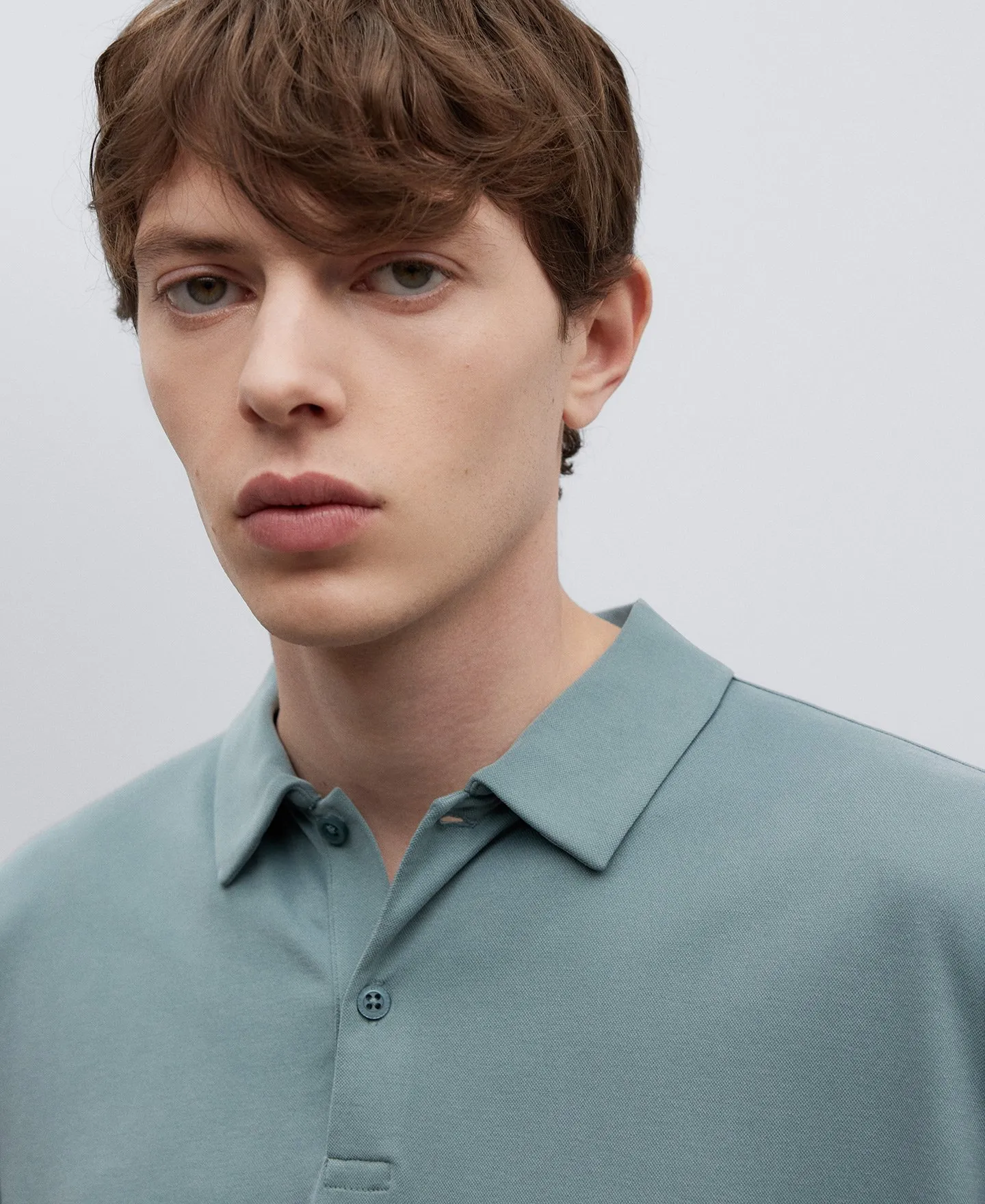 Modal regular fit polo shirt man