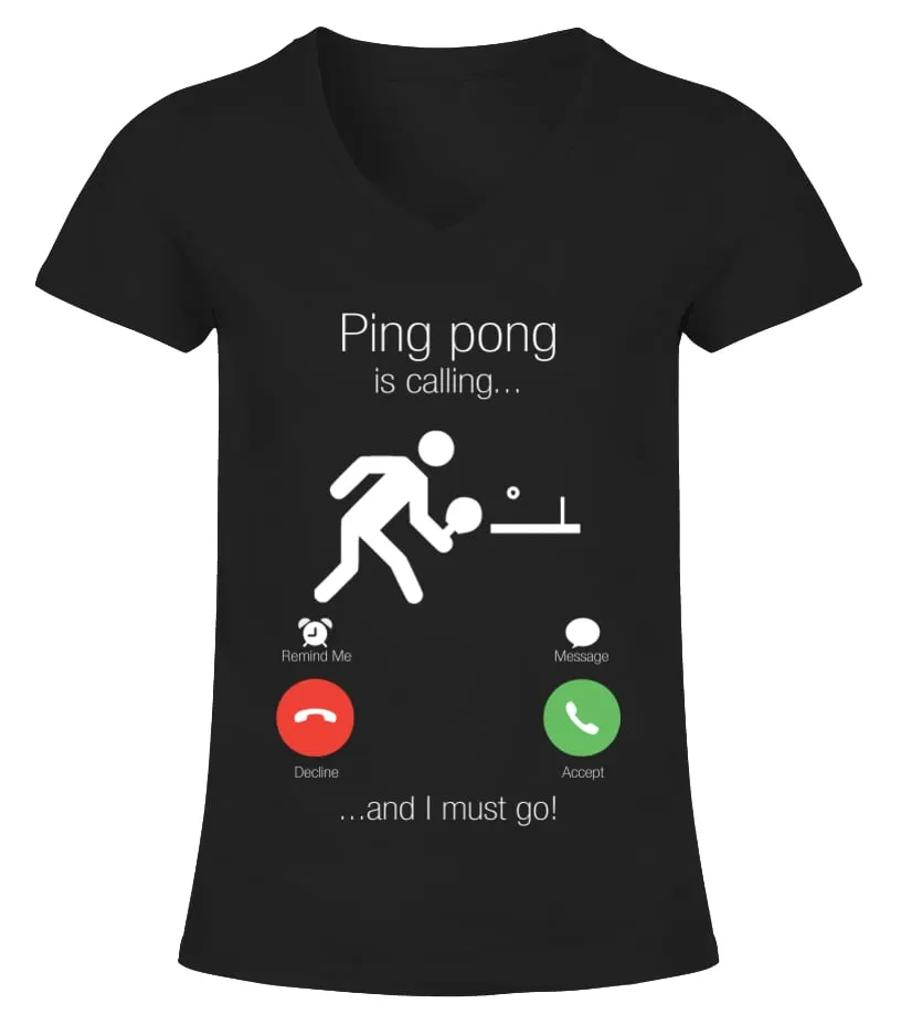 ping pong Camiseta cuello pico Mujer