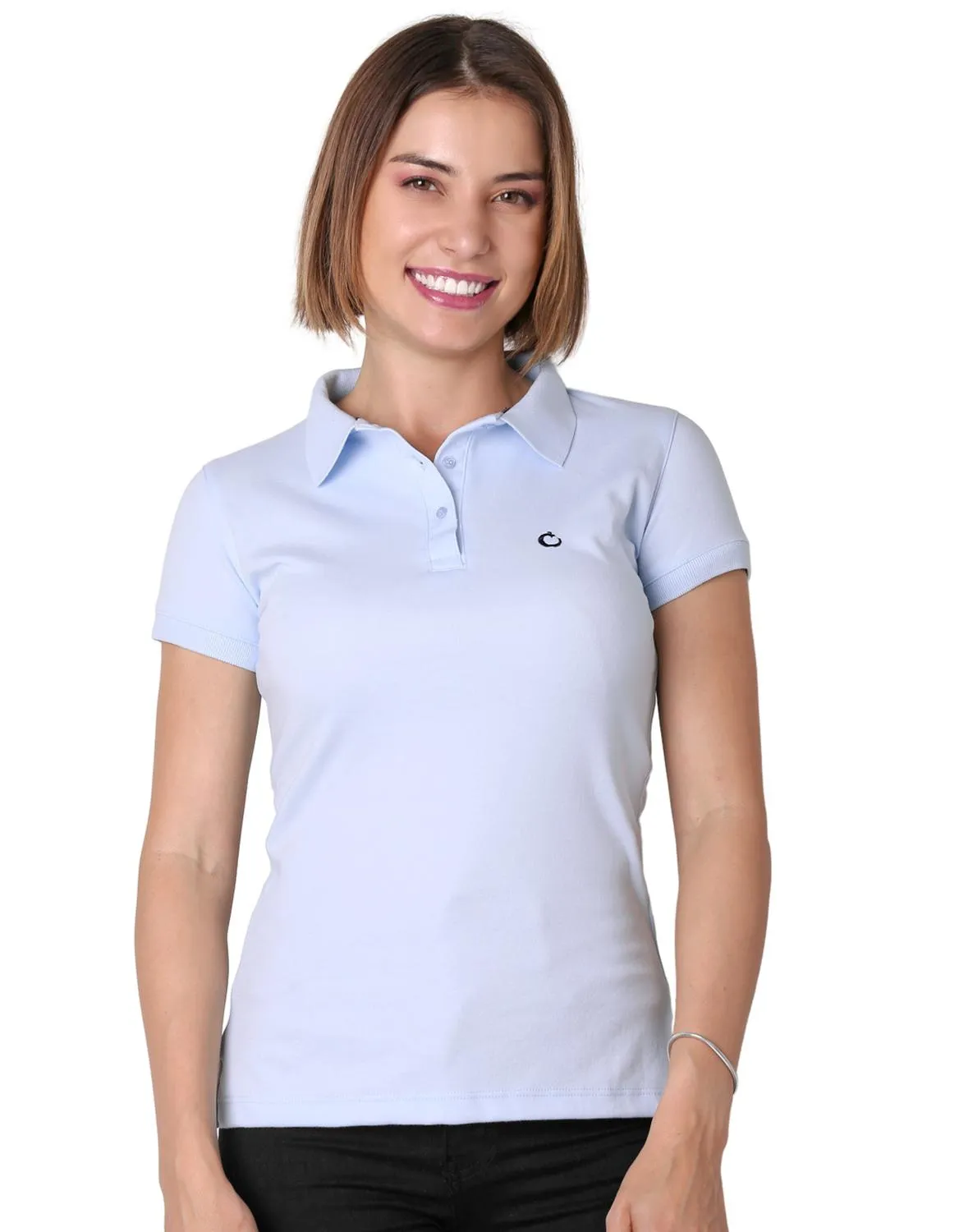 Playera Mujer Básico Polo Azul Stfashion 52605000