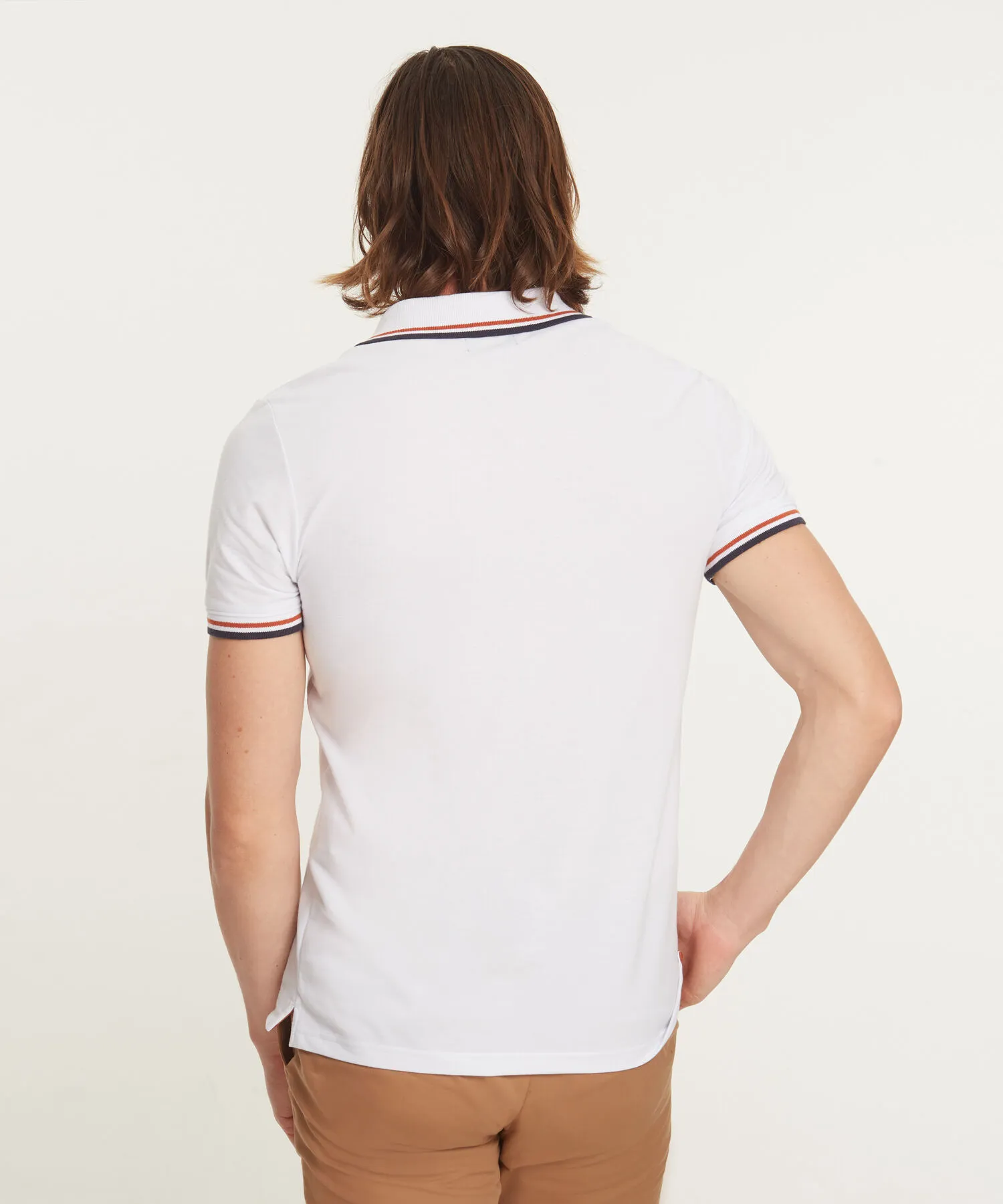 Polo Tejida con Franjas-