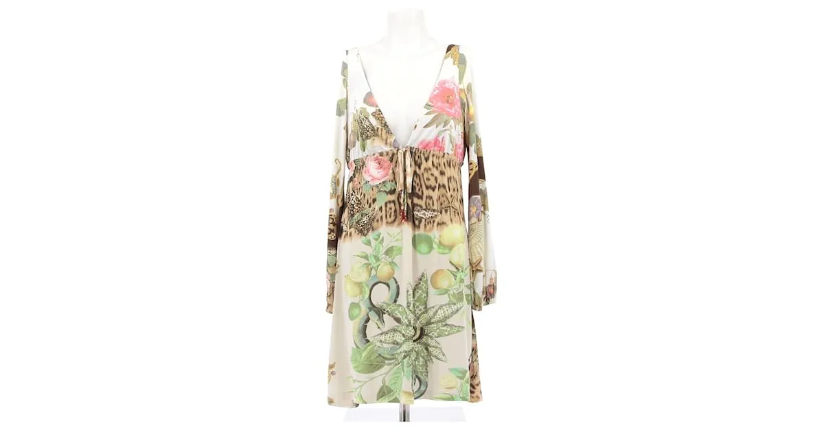 ROBERTO CAVALLI Vestidos T.Internacional XS Sintético Multicolor 