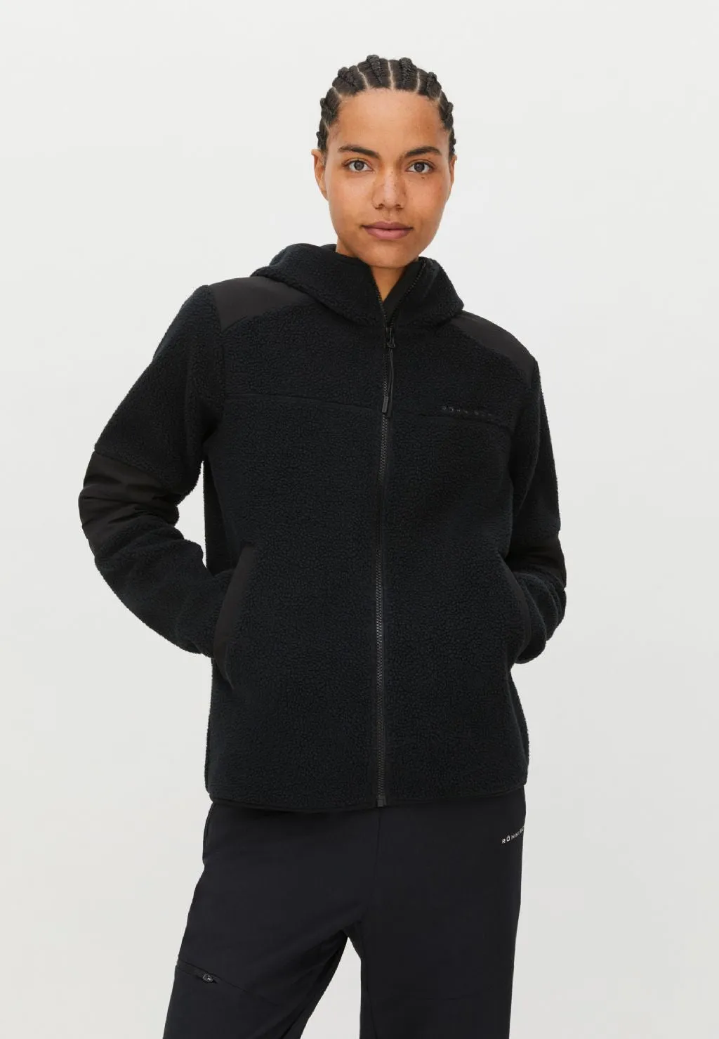 Röhnisch Wazzi Pile Hoodie Black