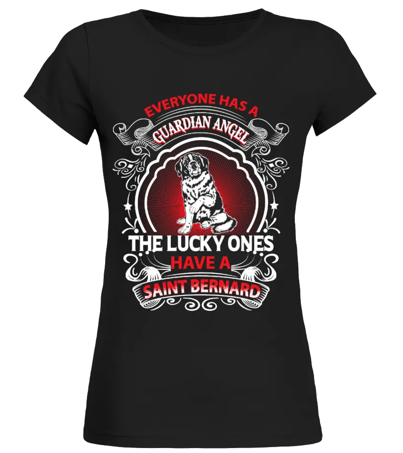 Saint Bernard Lucky ANgel Camiseta cuello redondo Mujer