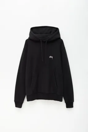 STUSSY BLACK STOCK LOGO HOODIE