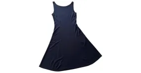 Vestido negro sin mangas cuello barco de punto Adolfo Dominguez T. 34-36 